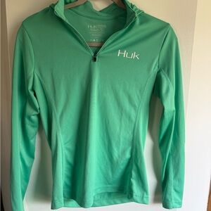 Huk Green Long Sleeve fishing Sun shirt